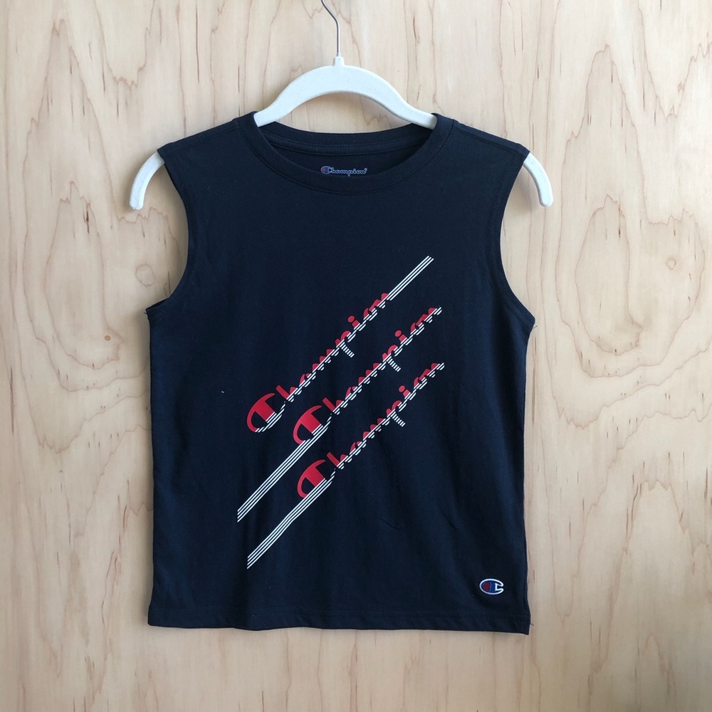 NWOT Champion red white and blue tan